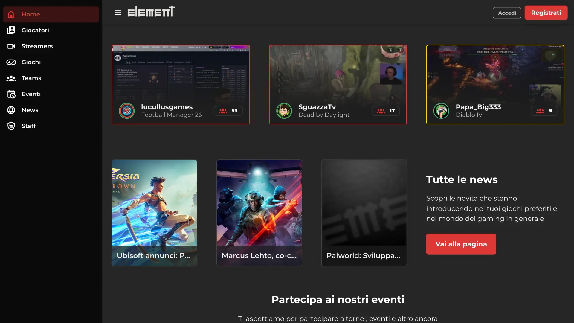 Homepage