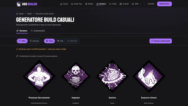 Generatore di build casuali